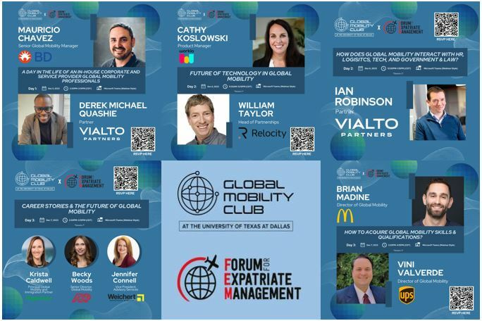 Join some of the BIGGEST names in mobility for LIVE webinars from the UTD Global Mobility Club & FEM!