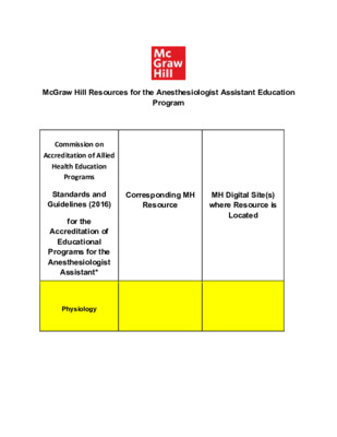 Anesthesiologist Assistant Education Program_