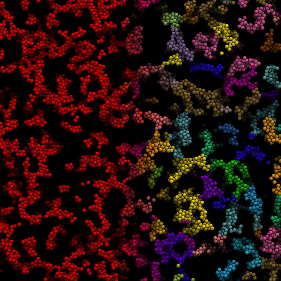 The social network of colloidal gels