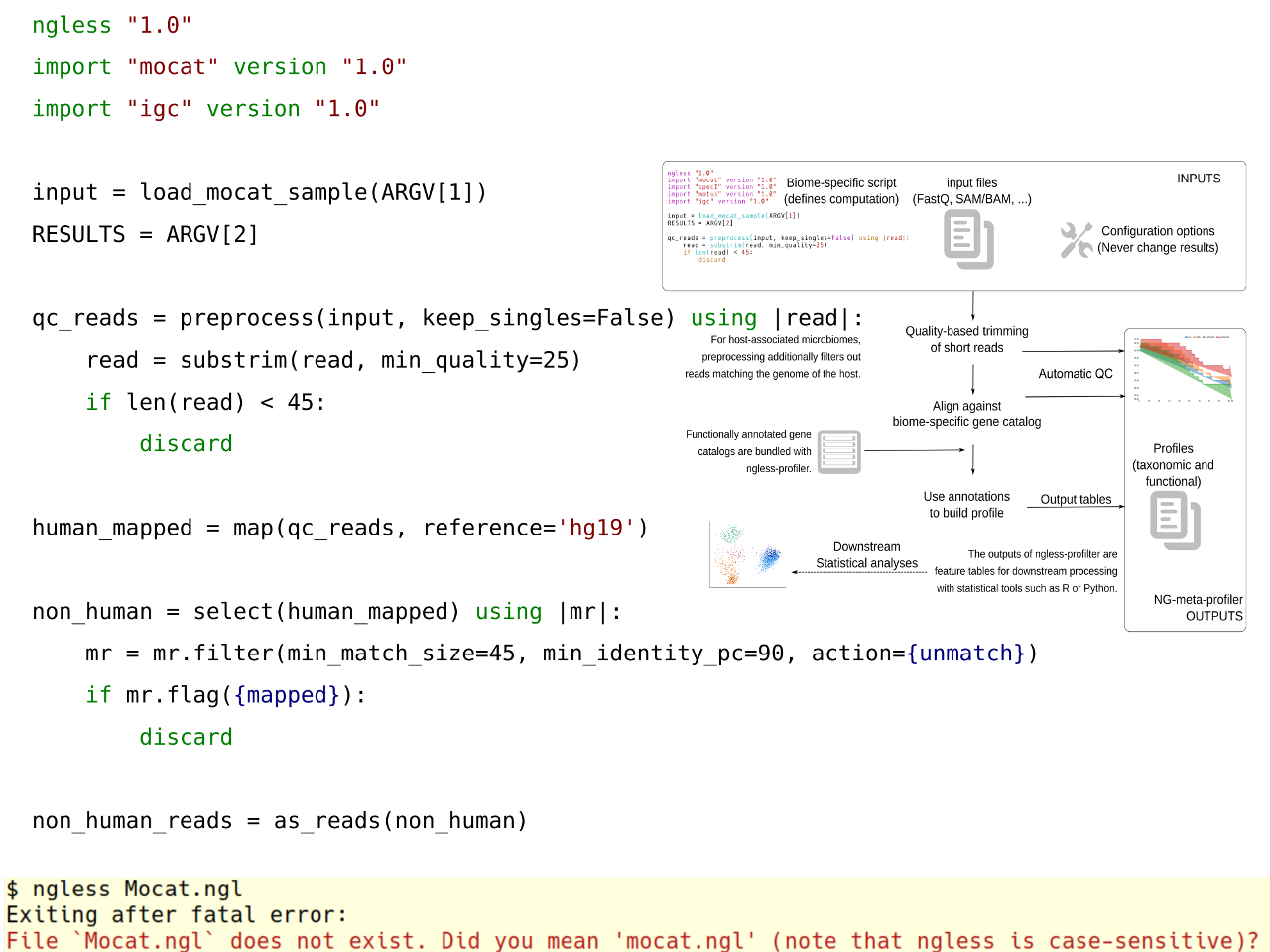 Building a robust tool for processing metagenomes, one error at a time