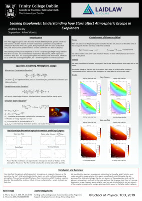 2018 Laidlaw Scholars - Andrew Cleary - Research Poster