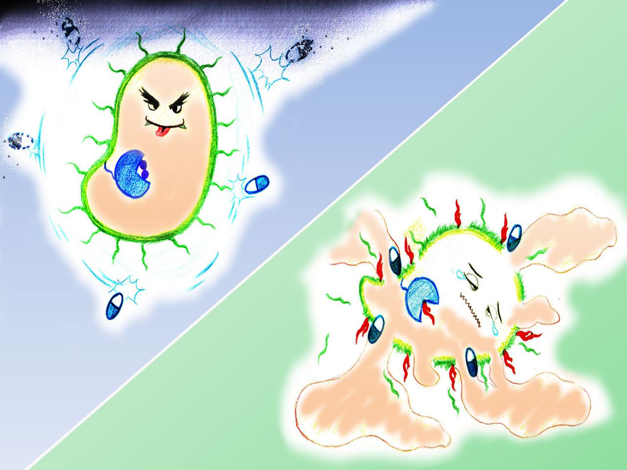 How does thanatin combat NDM-1 superbugs？