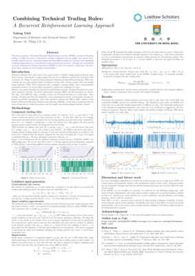 Rule-based Recurrent Reinforcement Learning strategy for financial trading