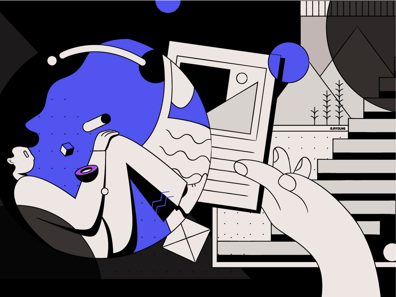 Our journey through a personal quest: How do social networks shape our perceptions? 