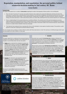 'Reputation, manipulation, and negotiation' 