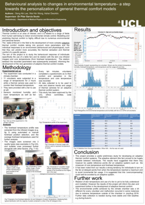   Behavioural Analysis to Changes in Environmental Temperature: A Step Towards the Personalization of General Thermal Comfort Models