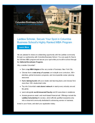 Secure Your Spot in Columbia Business School's Highly Ranked MBA Program