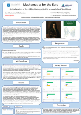 Mathematics for the Ears: Jack Doherty Project Poster, Laidlaw 2019-2020 TCD