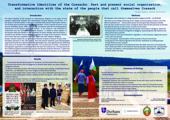 Research Poster:
Transformative Identities of the Cossacks