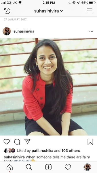 Go to the profile of Suhasini Vira