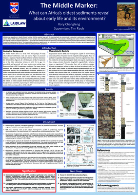Poster - The Middle Marker: What can Africa's oldest sediments reveal about early life and its environment?