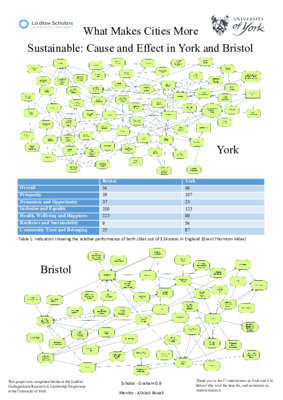 What Makes Cities More Environmentally Sustainable: a Comparative Study of York and Bristol