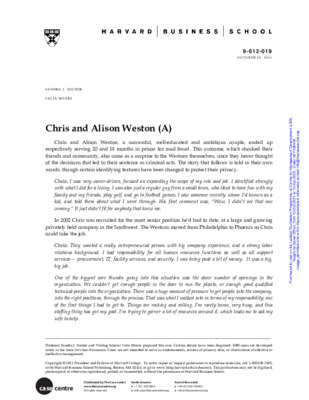 Case Study - The Westons