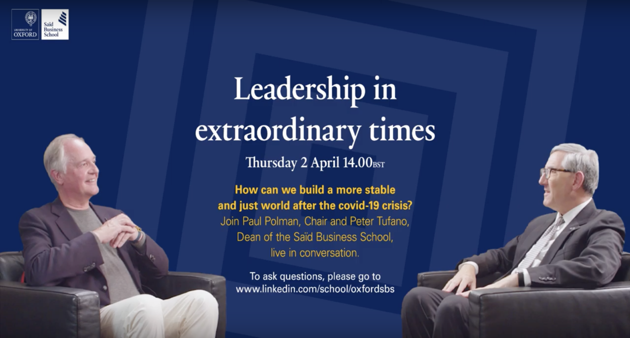 Leadership in Extraordinary Times: Paul Polman