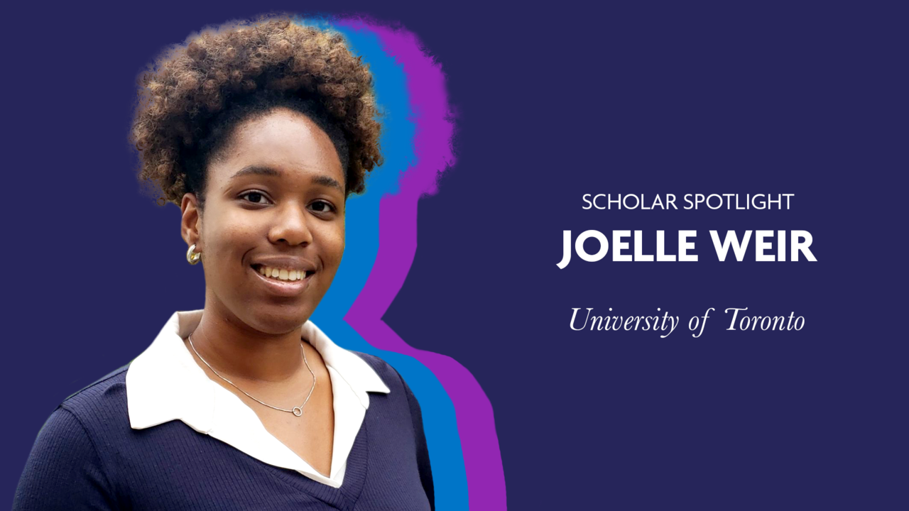 Scholar Spotlight - Joelle Weir 