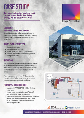 Deep Water Blue Case Study: Corrosion mitigation and improved turbine protection