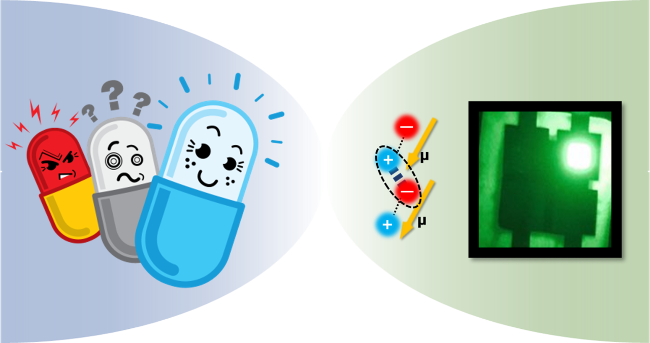 Exploiting the Optoelectronic Nature of Antibiotics to Enhance the Efficiency of Organic Light-Emitting Diodes