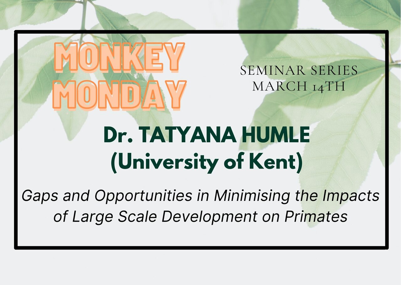 Talk: Gaps and Opportunities in Minimising impacts of large scale development on primates