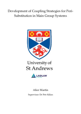 Development of Coupling Strategies for Peri-Substitution in Main Group Systems