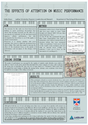 Exploring the Effects of Attention on Music Performance