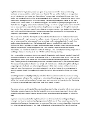 Leadership Development essay