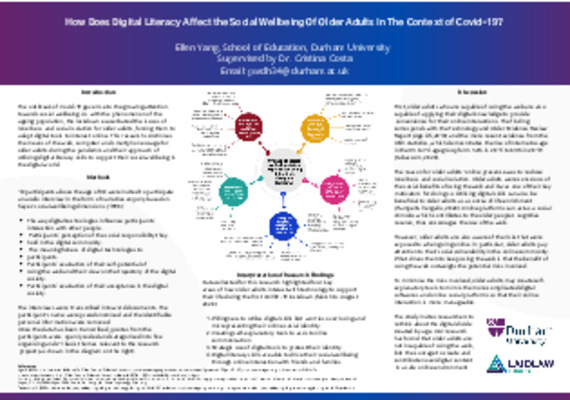 How Does Digital Literacy Affect the Social Wellbeing Of Older Adults In The Context of Covid-19