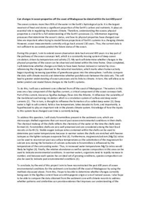 Initial Research Proposal