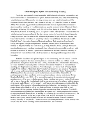 Effect of temporal rhythm on visual memory encoding