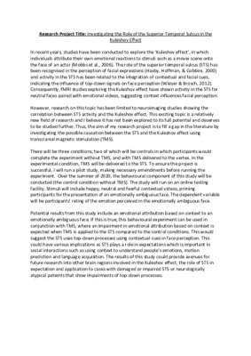 Initial Research Proposal