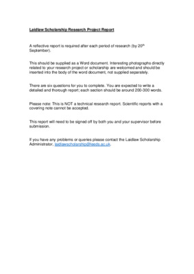 Laidlaw Scholarship Research Report 2020