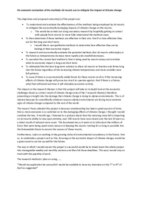 Research Project Proposal - Laidlaw Scholarship