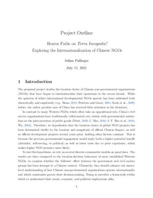 Laidlaw Project Outline 