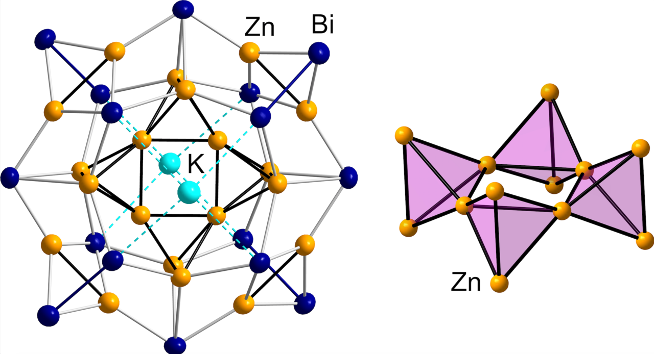 Stabilizing a Metalloid {Zn12} Unit within a Polymetallide Environment in [K2Zn20Bi16]6–