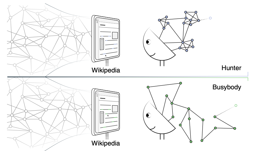 Hunters and busybodies: Quantifying ancient archetypes of curiosity