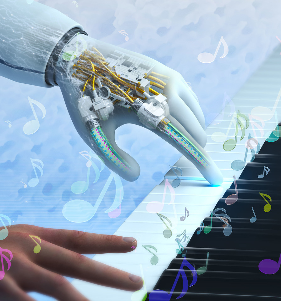 Bioinspired Soft Actuator: A CTF-based Artificial Muscle for Playing Electronic Piano