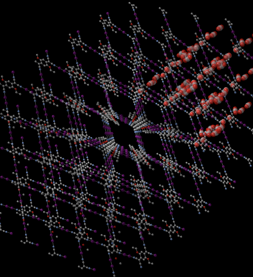 Magnetism switched by CO2
