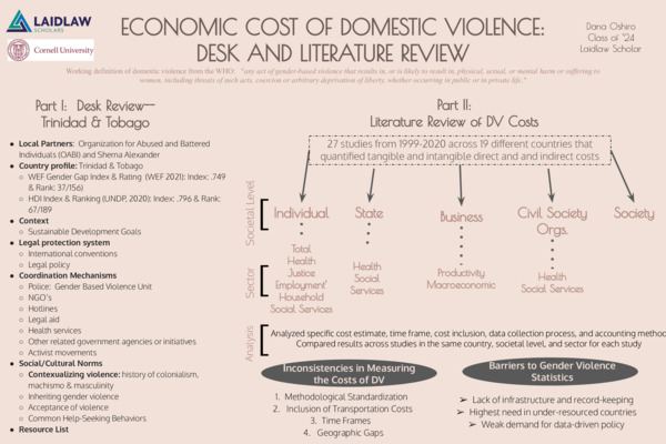 Economic Cost of Domestic Violence: Symposium Poster