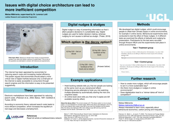 Digital nudges - Research poster