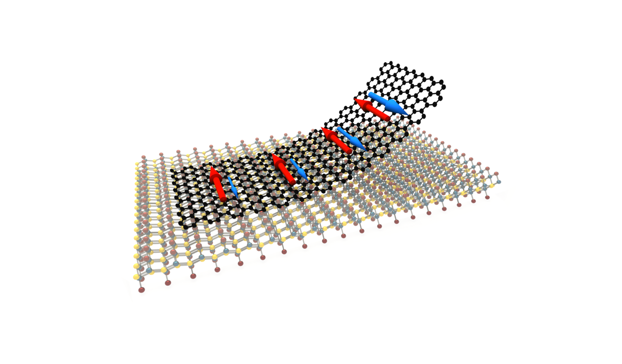 Towards ultra-compact spin-logic devices with magnetic graphene