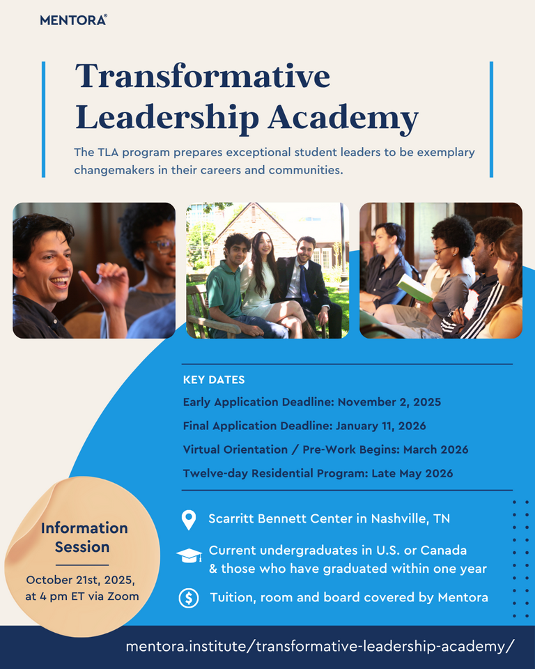 10/21 Info Session: Transformative Leadership Academy