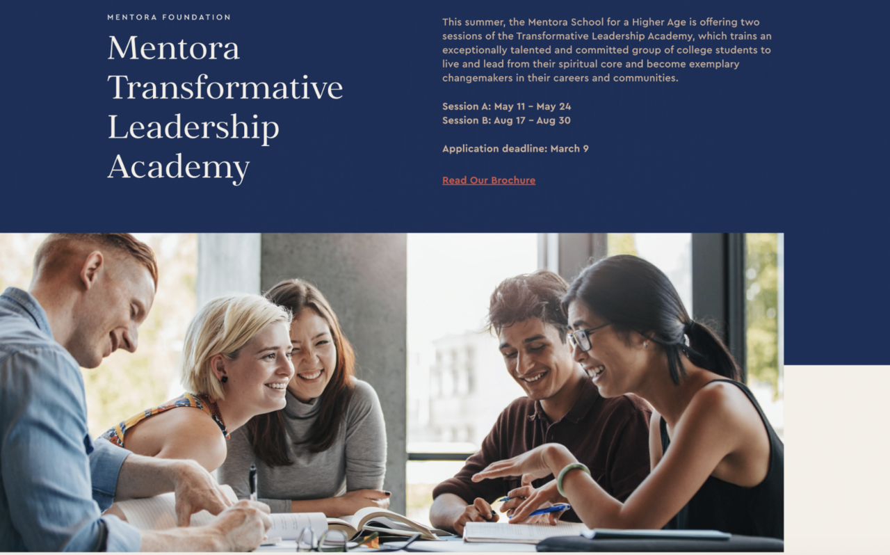 Opportunity for U.S. / Canada Laidlaw Scholars - Mentora Transformative Leadership Academy