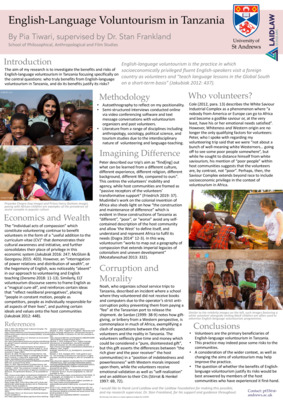 English-Language Voluntourism in Tanzania