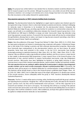 Laidlaw Research Proposal