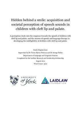 Cleft Lip & Palate Research Essay 