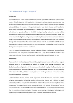 Laidlaw Research Project Proposal