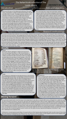 Research poster - Mapping the circulation of Italian literature between the 18th and 19th century in Leeds