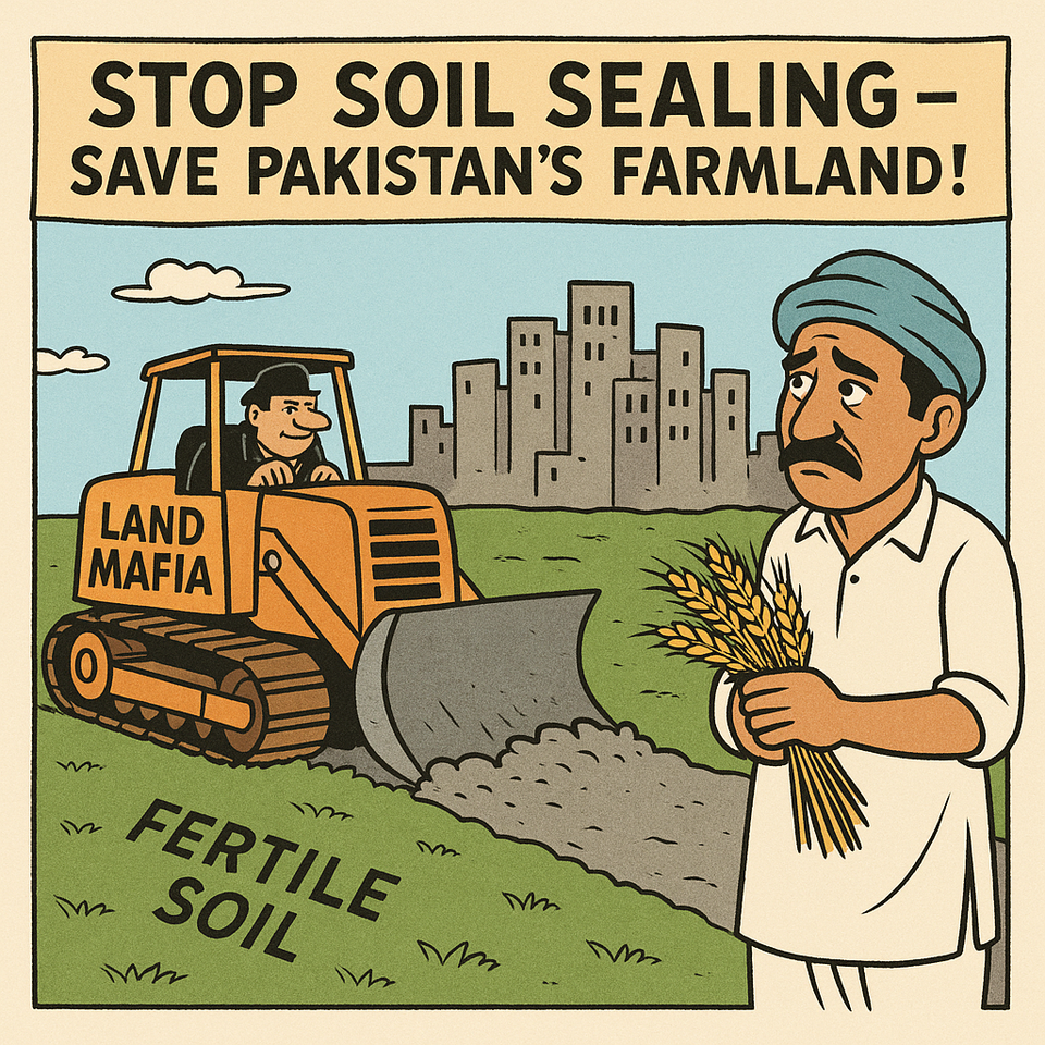 Stop Soil Sealing – Save Pakistan's Farmland!