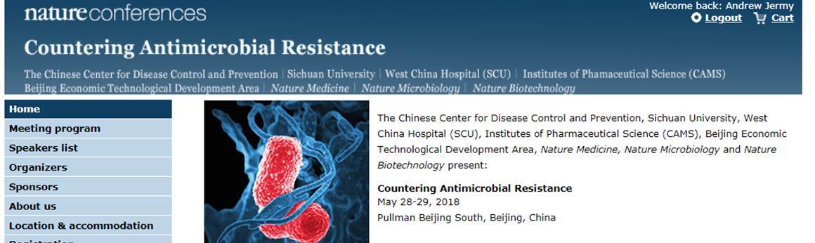 Join us in Beijing to Counter Antimicrobial Resistance 