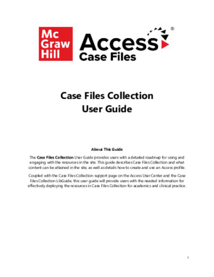 Case Files Collection User Guide
