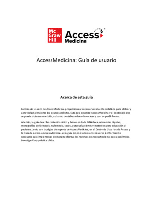 Guía de usuario AccessMedicina